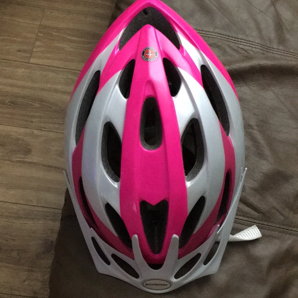 Bike helmet. It is a schwinn helmet. Not worn
